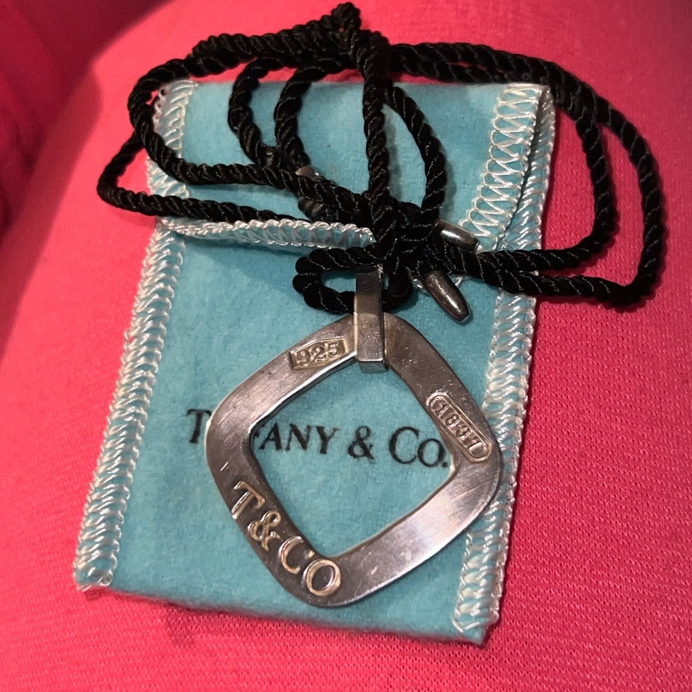 Authentic Tiffany&co 1837 Sterling silver pendant necklace